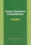 Studia Romanica Posnanesia XL/1. Wydawca: Wydawnictwo Naukowe UAM. Dadada.pl Opakowanie Studia Romanica Posnanesia XL/1