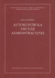 Okładka książki Autokontrola decyzji administracyjnej