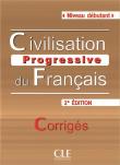 Civilisation progressive du français Niveau debutant Klucz 2. edycja. Autor: Carlo Catherine, Causa Mariella. Dadada.pl Okładka książki Civilisation progressive du français Niveau debutant Klucz 2. edycja