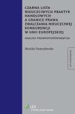Czarna lista nieuczciwych praktyk handlowych a granice prawa zwalczania nieuczciwej konkurencji w Unii Europejskiej. Autor: Monika Namysłowska. Dadada.pl Okładka książki Czarna lista nieuczciwych praktyk handlowych a granice prawa zwalczania nieuczciwej konkurencji w Unii Europejskiej