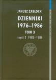 Okładka książki Dzienniki 1976-1986 tom 3 część 2 1982-1986