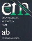 Okładka książki Encyklopedia muzyczna T1 A-B. Suplement PWM