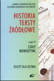 Opakowanie Historia Teksty źródłowe Zeszyt dla ucznia Część 2 Czasy nowożytne