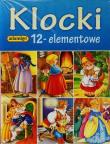 Opakowanie Klocki 12 elementowe bajkowe postacie niebieski
