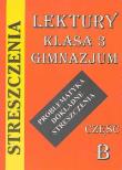 Lektury klasa 3B gimnazjum. Autor: Kulikowska Jolanta. Dadada.pl Okładka książki Lektury klasa 3B gimnazjum