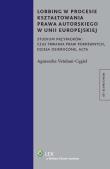 Okładka książki Lobbing w procesie kształtowania prawa autorskiego w Unii Europejskiej