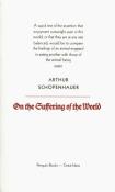 On the Suffering of the World. Autor: Schopenhauer Arthur. Dadada.pl Okładka książki On the Suffering of the World