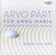 Part: Fur Anna Maria, Complete Piano Music. Autor: Jeroen van Veen. Dadada.pl Okładka książki Part: Fur Anna Maria, Complete Piano Music