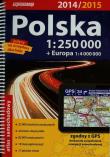 Polska atlas samochodowy 1:250 000. Autor: praca zbiorowa. Dadada.pl Okładka książki Polska atlas samochodowy 1:250 000