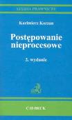 Postępowanie nieprocesowe. Autor: Korzan Kazimierz. Dadada.pl Okładka książki Postępowanie nieprocesowe
