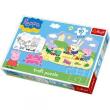 Opakowanie Puzzle konturowe 30 maxi Świnka Peppa TREFL