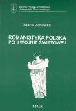 Okładka książki Romanistyka pol. po II Wojnie 073/02