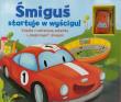 Okładka książki Śmiguś startuje w wyścigu! Książka z nakręcaną...