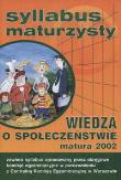 Opakowanie Syllabus maturzysty   Wiedza o społeczeństwie, matura 2002