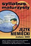 Opakowanie Syllabus maturzysty  Język niemiecki matura 2002