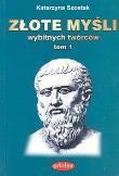 Okładka książki Złote myśli wybitnych twórców tom 1