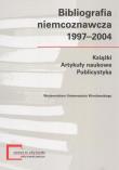 Okładka książki Bibliografia niemcoznawcza 1997 –2004