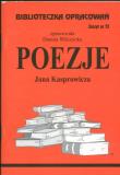 Biblioteczka opracowań nr 073 Poezje J.Kasprowicza. Autor: Danuta Wilczycka. Dadada.pl Okładka książki Biblioteczka opracowań nr 073 Poezje J.Kasprowicza