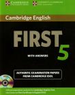 Opakowanie Cambridge English First 5 Self study Pack z płytą CD