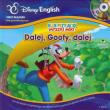 Disney English Klub przyjaciół Myszki Miki Dalej Goofy, dalej z płytą CD. Autor: Chuck Wilson. Dadada.pl Okładka książki Disney English Klub przyjaciół Myszki Miki Dalej Goofy, dalej z płytą CD