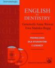 Okładka książki English for dentistry + CD