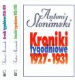Kroniki tygodniowe. Słonimski. Autor: Słonimski Antoni. Dadada.pl Okładka książki Kroniki tygodniowe. Słonimski
