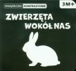 Książeczki kontrastowe. Zwierzęta wokół nas. Autor: Opracowanie zbiorowe. Dadada.pl Okładka książki Książeczki kontrastowe. Zwierzęta wokół nas