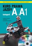 Kurs prawa jazdy kategorii A i A1 z płytą CD. Autor: Tomaszewski Marek Paweł, Giszczak Jacek, Krasnodębski Michał. Dadada.pl Okładka książki Kurs prawa jazdy kategorii A i A1 z płytą CD
