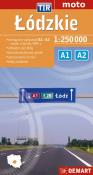 Okładka książki Łódzkie TIR mapa samochodowa 1:250 000
