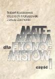 Okładka książki Matematyka dla ekonomistów Część 1