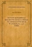 Okładka książki Metody konserwacji malarstwa sztalugowego na ziemiach polskich w latach 1800-1918 zarys