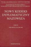 Opakowanie Nowy kodeks dyplomatyczny Mazowsza część III Codex diplomaticus Masoviae novus pars III