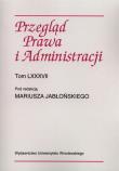 Opakowanie Przegląd prawa i administracji Tom 87