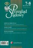 Opakowanie Przegląd Sądowy  2008/07-08