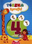 Teczka Żyrafki 4 latka. Autor: Lekan Elżbieta, Joanna Myjak (ilustr.). Dadada.pl Okładka książki Teczka Żyrafki 4 latka