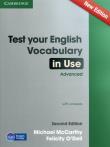 Test Your English Vocabul in Use Advanced with answers. Autor: McCarthy Michael, ODell Felicity. Dadada.pl Okładka książki Test Your English Vocabul in Use Advanced with answers
