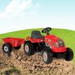 Opakowanie Traktor z przyczepką czerwony