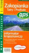 Okładka książki Zakopianka, Tatry i Podhale. Mapa turystyczna 1:75
