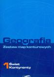 Okładka książki Zestaw map konturowych 1 Świat ORTUS/PWN