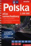 Okładka książki Atlas sam. Polska 1:300 000 spirala DEMART