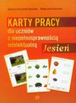 Jesień Karty pracy dla uczniów z niepełnosprawnością intelektualną. Autor: Agnieszka Borowska-Kociemba, Małgorzata Krukowska. Dadada.pl Okładka książki Jesień Karty pracy dla uczniów z niepełnosprawnością intelektualną