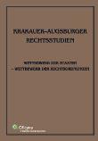 Krakauer-Augsburger Rechtsstudien. Autor: Stelmach Jerzy, Schmidt Reiner. Dadada.pl Okładka książki Krakauer-Augsburger Rechtsstudien
