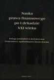 Nauka prawa finansowego po I dekadzie XXI wieku. Wydawca: AFM. Dadada.pl Opakowanie Nauka prawa finansowego po I dekadzie XXI wieku