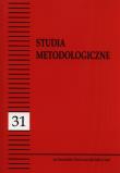 Studia metodologiczne 31. Wydawca: Wydawnictwo Naukowe UAM. Dadada.pl Opakowanie Studia metodologiczne 31