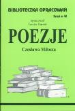 Biblioteczka opracowań nr 048 Poezje Miłosza. Autor: Teodor Farent. Dadada.pl Okładka książki Biblioteczka opracowań nr 048 Poezje Miłosza