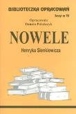 Biblioteczka opracowań nr 070 Nowele H.Sienkiewicz. Autor: Danuta Polańczyk. Dadada.pl Okładka książki Biblioteczka opracowań nr 070 Nowele H.Sienkiewicz