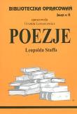 Biblioteczka opracowań nr 071 Poezjie L.Staffa. Autor: Urszula Lementowicz. Dadada.pl Okładka książki Biblioteczka opracowań nr 071 Poezjie L.Staffa