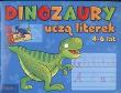 Okładka książki Dinozaury uczą literek 4-6 LITERKA