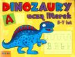 Okładka książki Dinozaury uczą literek 5-7 LITERKA