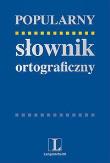 Okładka książki J. polski popularny słownik ortograficzny  ''L